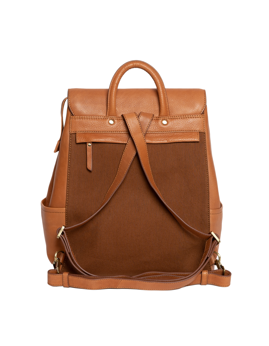 Backpack Jean Eco Soft Grain Leather Wild Oak Industry & Co Home