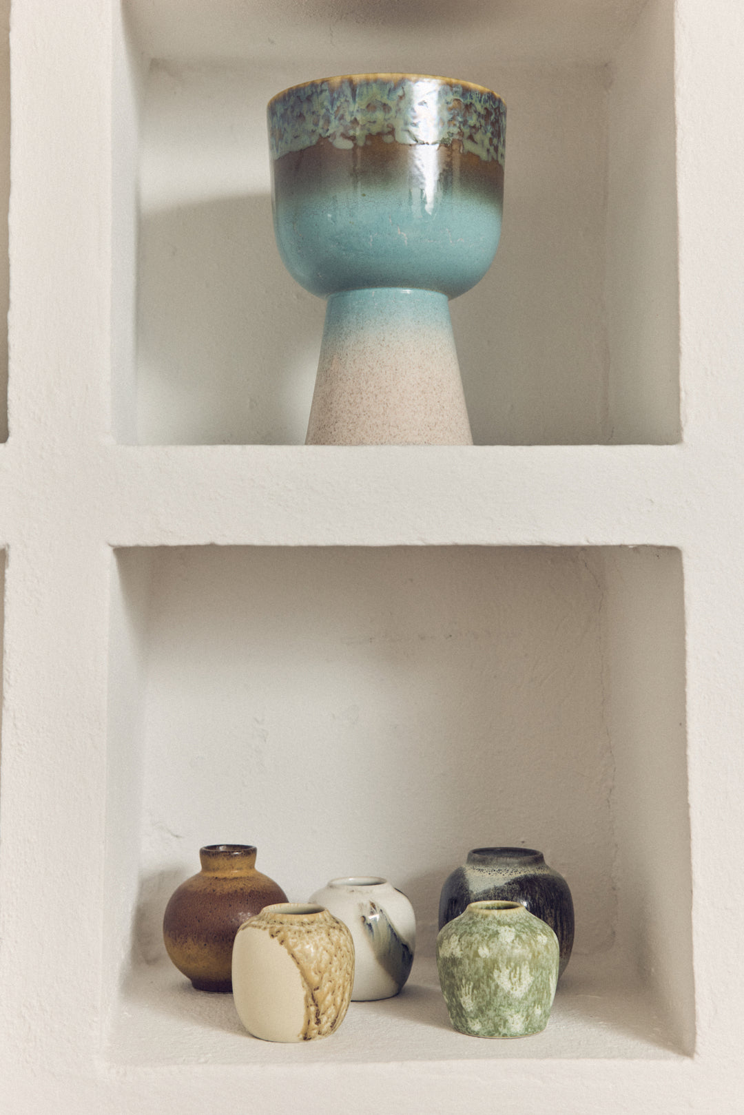 HKliving® 70s Ceramics - Small Vases - Canyon - Set Of 4