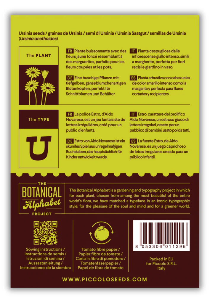 Seed Packets - Botanical Alphabet Collection – Industry & Co