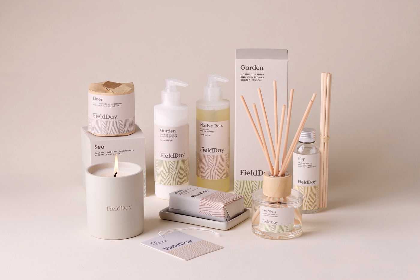 Field Day - Candle - Classic - Refillable - Linen - Collection 2