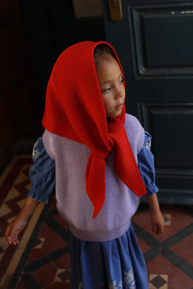 Triangle Scarf - Josephina - Merino Wool - Red – Industry & Co - Home