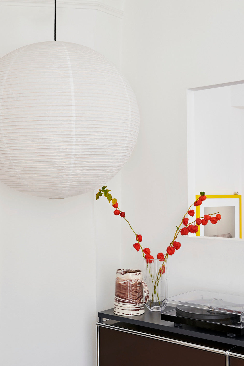 Lampshade Rice Paper Classic White Round Industry Co Home