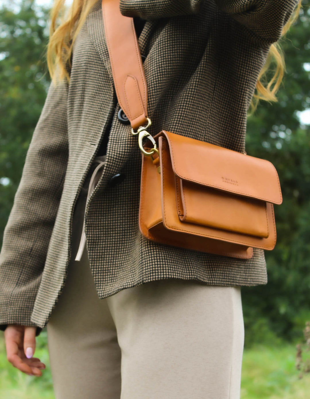 Bag - Harper - Mini - Eco Classic Leather - Cognac – Industry & Co